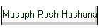 Musaph Rosh Hashana