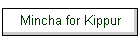 Mincha for Kippur
