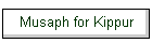 Musaph for Kippur