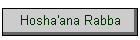 Hosha'ana Rabba